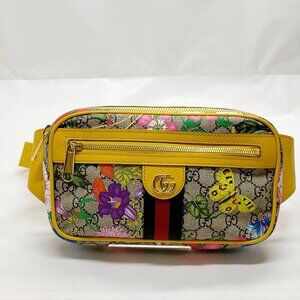 Gucci Waist Pouch Sherry Line Brown PVC mon-692-090625